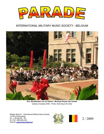 INTERNATIONAL MILITARY MUSIC SOCIETY - BELGIUM