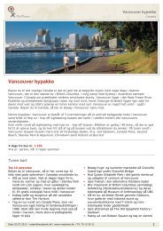 Vancouver bypakke - MyPlanet