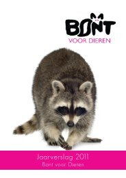 Jaarverslag 2011 - Bont voor Dieren