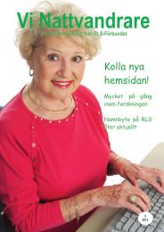 Vi Nattvandrare nr 2 2013 - RLS-Förbundet