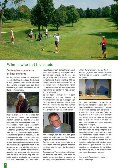 Clubblad januari – februari 2013 - Hoenshuis Golf