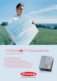 FRONIUS IG PV Wechselrichter