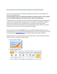Overzetten van het Thunderbird Adresboek naar MS Outlook