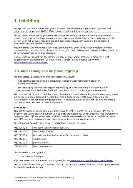 Informatiedocument Bloemen en interieurbeplanting - Pianoo