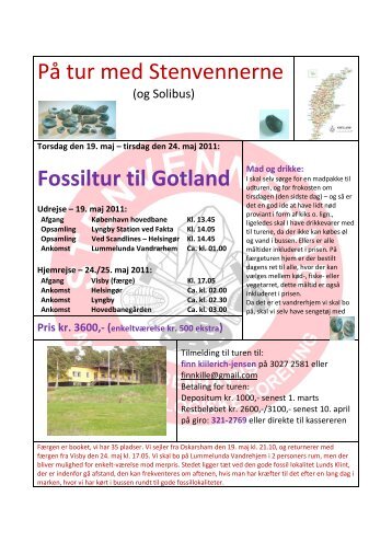 På tur med Stenvennerne Fossiltur til Gotland