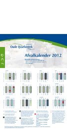 Afvalkalender 2012 - De gemeente Oude IJsselstreek