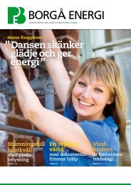 Dansen skänker glädje och ger energi” - Porvoon Energia