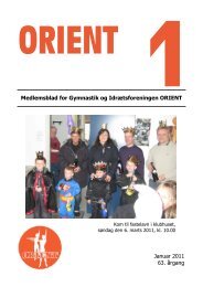 Nummer 1, 2011 - Gymnastik- og Idrætsforeningen ORIENT