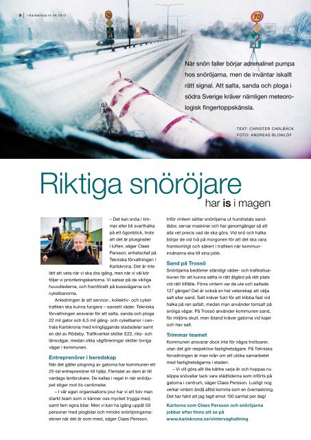 Tidningen iKarlskrona nr 4 2012 - Karlskrona kommun
