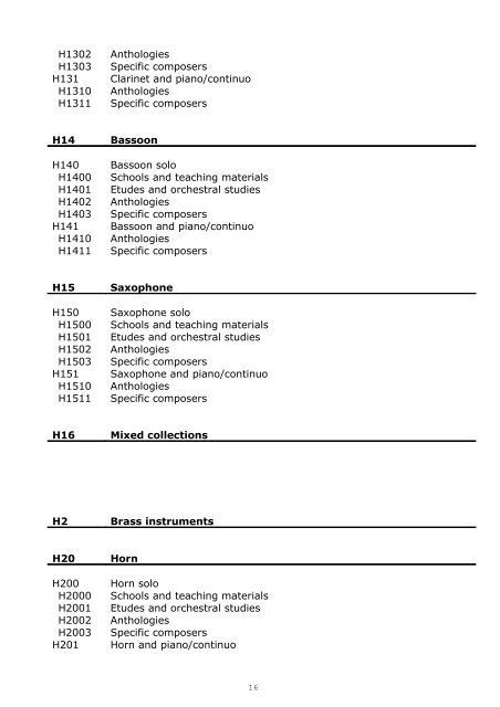 MUSIC CLASSIFICATION SYSTEM - Bibsys