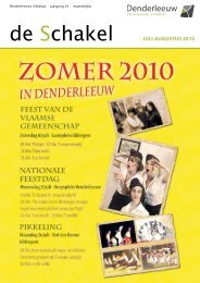 de Schakel JULI-AUGUSTUS 2010 - Gemeente Denderleeuw