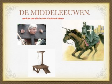 DE MIDDELEEUWEN. - Eduboek.nl