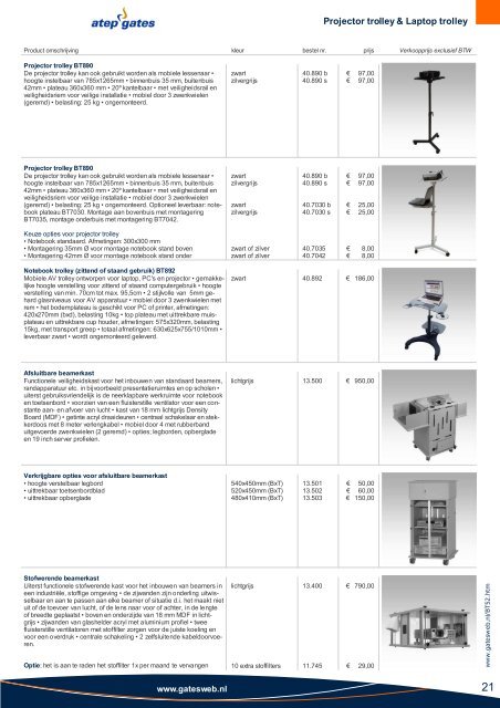 Brochure downloaden (PDF) - Gatesweb Benelux