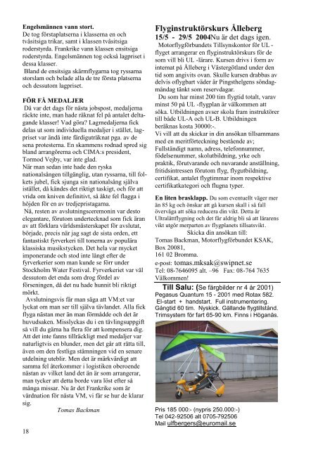STAR-bladet nr 4 2003 - Trikeflyg.org