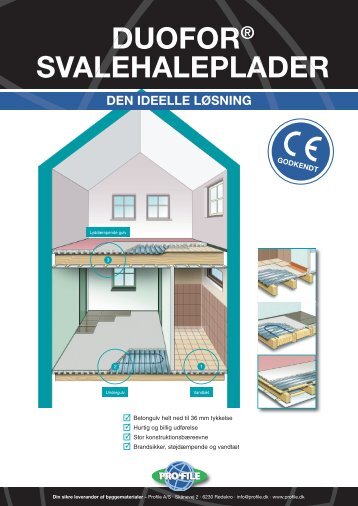 DUOFOR® Svalehaleplader, brochure - Profile A/S