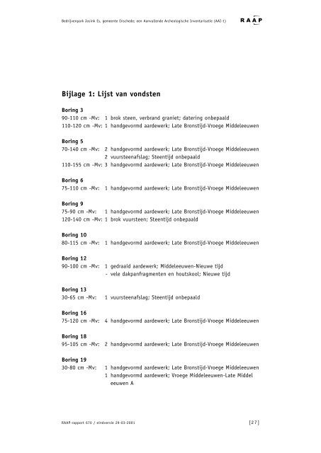 Bijlage 2 Archeologische onderzoeken - ruimtelijkeplannen ...