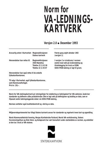 VA-LEDNINGS- KARTVERK - Statens kartverk