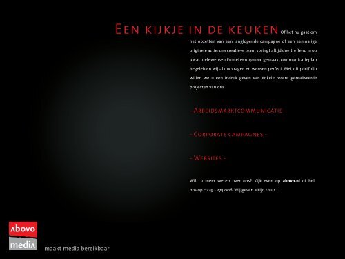 Een kijkje in de keuken - Abovo Media