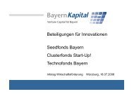 Eigenmittel Business Angels High-Tech Gründerf ... - Bayern Kapital