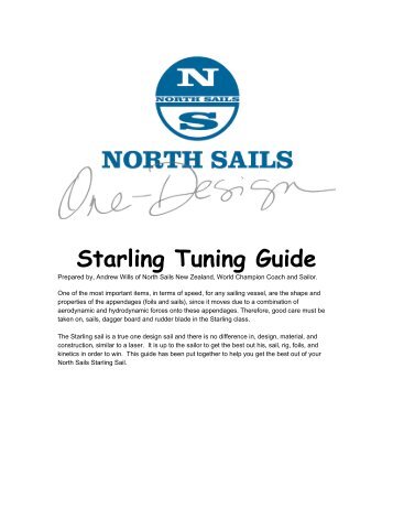 Click here for a Starling Tuning Guide - North Sails