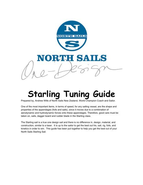 Click here for a Starling Tuning Guide - North Sails