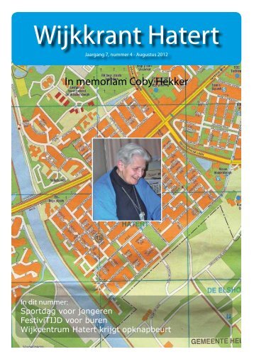 Jaargang 7, nummer 4 (augustus 2012) - Wijkkrant Hatert