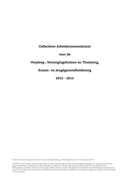 CAO Verpleeg-, Verzorgingshuizen en Thuiszorg - Waalboog