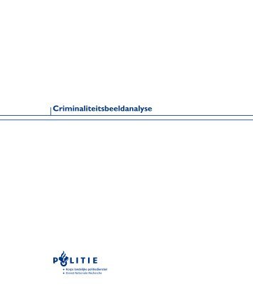 Criminaliteitsbeeldanalyse - Openbaar Ministerie