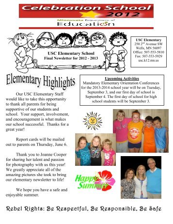 Elementary Newsletter - May 30, 2013 - Final ... - rSchoolToday