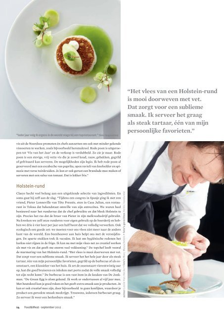 september 2012 - Food en meat