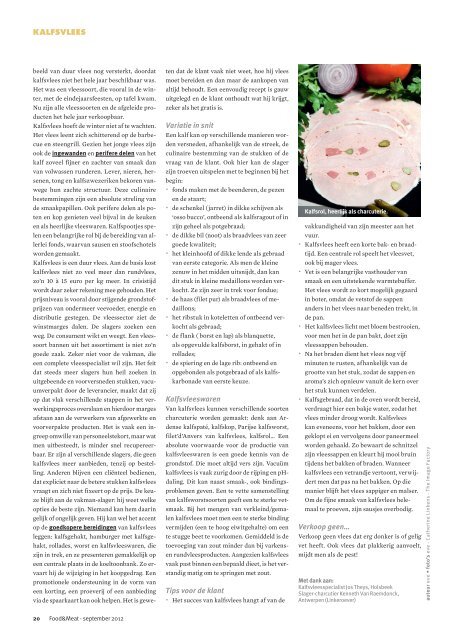 september 2012 - Food en meat