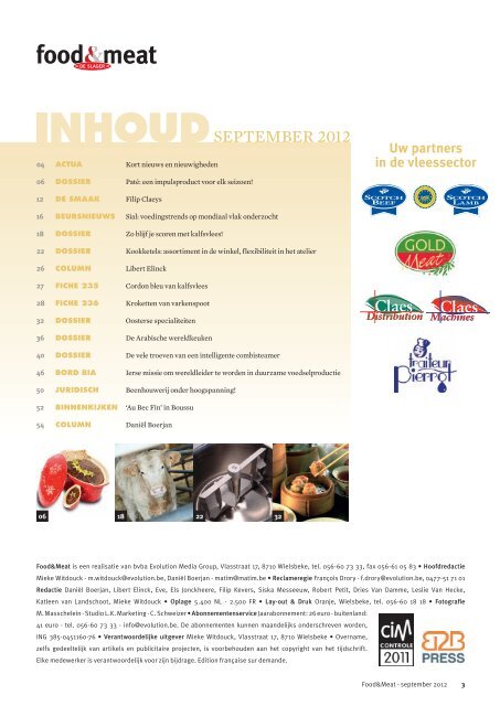 september 2012 - Food en meat