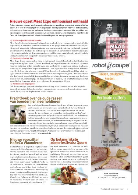 september 2012 - Food en meat