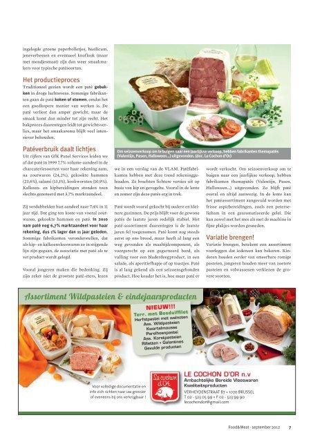 september 2012 - Food en meat