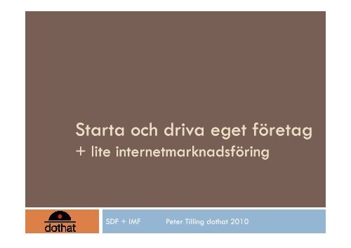 Starta eget företag - Jusek