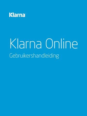 handleiding - Klarna