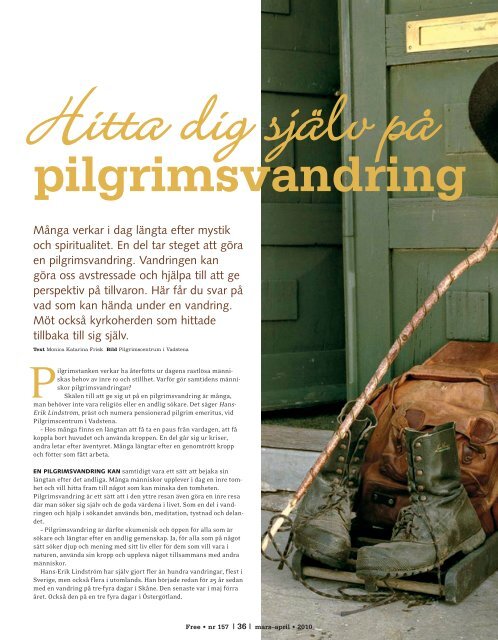 Hitta dig själv på pilgrimsvandring - Free