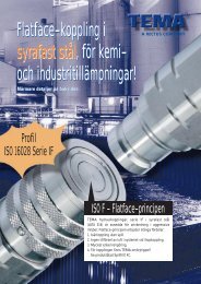 Flatface-koppling i syrafast stål, för kemi- och industritillämpningar ...