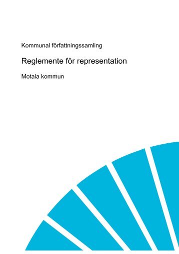 Reglemente för representation för Motala kommun