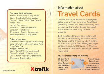 Travel Cards - X-Trafik