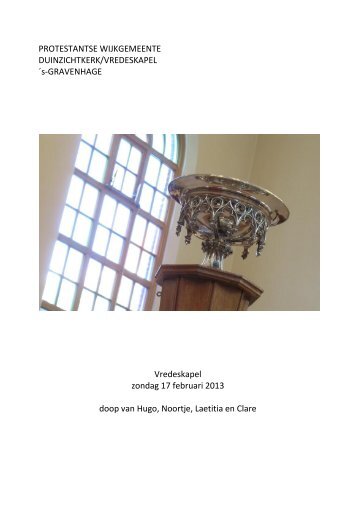 klik hier - Duinzichtkerk/Vredeskapel