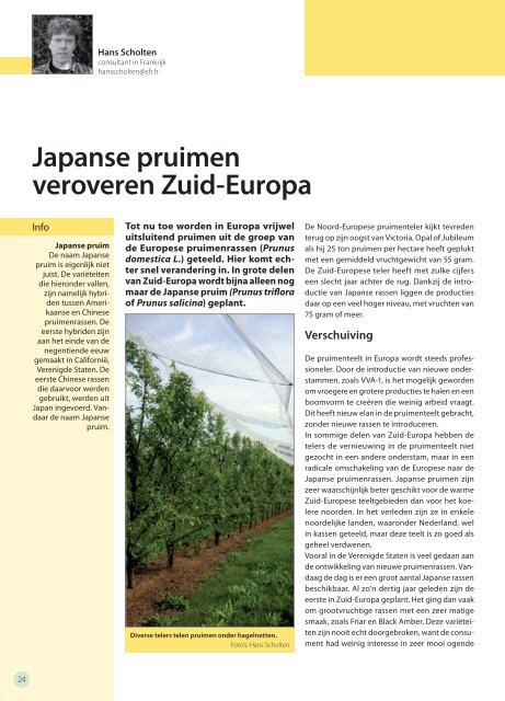 In dit nummer: - The European Fruit Magazine