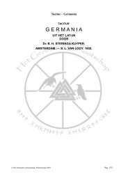 Tacitus – Germania - Germaans Genootschap