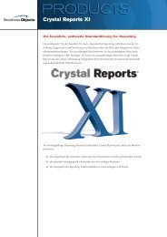 Crystal Reports XI - Gadola Information Systems Gmbh