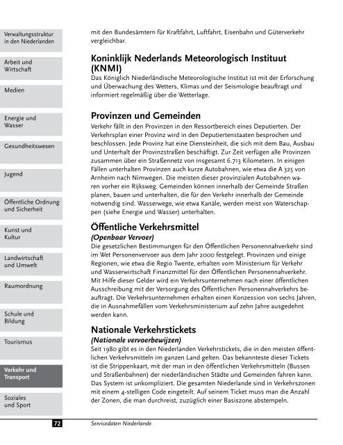 Verwaltungsstruktur und Servicedaten - Euregio