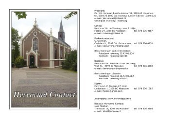 HC-april - Kerk van Maasdam