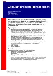 Productblad Producteigenschappen - Calduran Kalkzandsteen BV