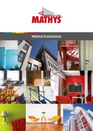 PRODUCTCATALOGUS - Martin Mathys s.a.