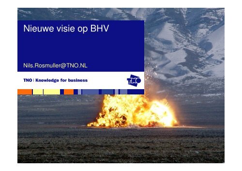 Nieuwe visie op BHV - NIFV