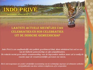Klik hier voor 58e editie april 2013 - Indo Privé